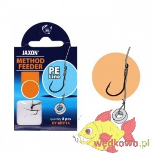 HACZYKI Z PRZYPONAMI Z PLECIONKI JAXON HY-MFT SIZE 8  0,12MM 10CM