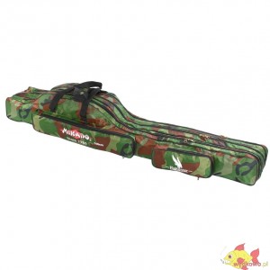 POKROWIEC NA WĘDKI MIKADO 3 KOMOROWY 140cm - CAMOUFLAGE