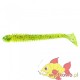 BERKLEY FLEX BEAT SHAD 4"/10CM CHARTREUSE PEPPER RED