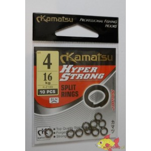 KÓŁKO ŁĄCZNIKOWE KAMATSU HYPER STRONG SPLIT RING BLN 4mm