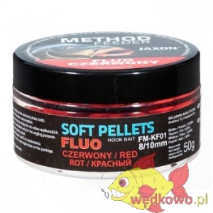 PELLET SOFT FLUO METHOD FEEDER 8/10mm 50g czerwony