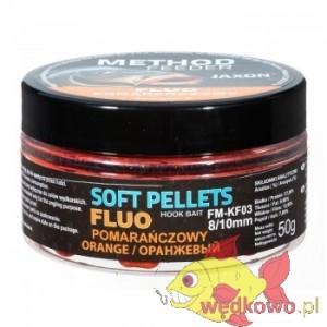 PELLET SOFT FLUO METHOD FEEDER 8/10mm 50g pomarańczowy