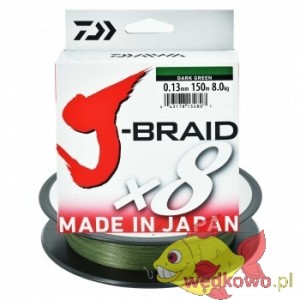 PLECIONKA DAIWA J-BRAID X8 0.13MM/150M