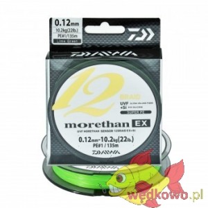 Plecionka Daiwa Morethan 12 BRAID EX+SI 0.12mm/135m