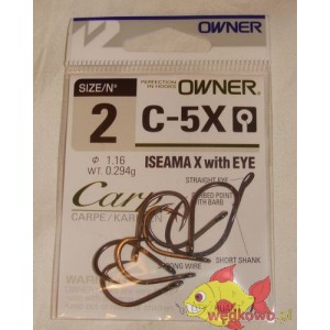 OWNER C-5X ISEAMA X with EYE  SIZE 2 W OPAKOWANIU 7 SZTUK