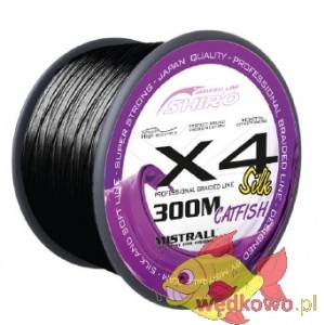 PLECIONKA Shiro Silk Braided Line X4 -Black catfish 300M 0,40MM