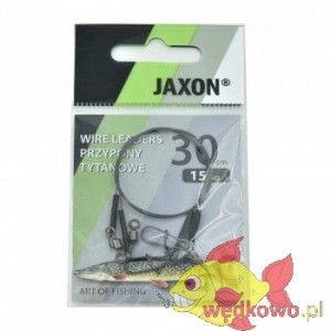 Przypon tytanowy Jaxon 30cm/15kg 2szt