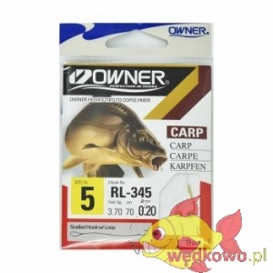 HACZYKI OWNER RL-345 SIZE 5 Z PRZYPONEM 0,20MM