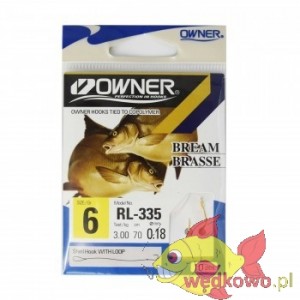 HACZYKI OWNER RL-335 SIZE 6 Z PRZYPONEM 0,18MM