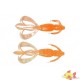 KEITECH CRAZY FLAPPER 2.8" LT08 ORANGE RAINBOW